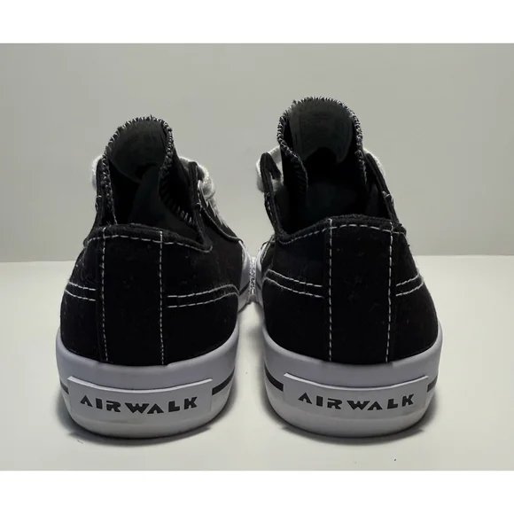 Airwalk Legacee Black & White Canvas Sneakers Lightweight Womens Size 5 New - Picture 6 of 10